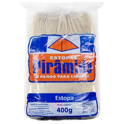 Imagem de Estopa Branca Uso Geral 400g Pirâmides