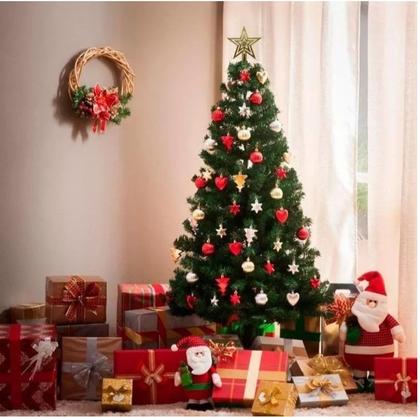 Imagem de Estrela Árvore de Natal Ponteira Brilhante Decoração Enfeite de Natal