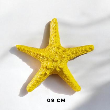 Imagem de Estrela do Mar 9 Cm Amarelo Decorativa Charme para Seu Ambiente Envio Rapido AVB DECOR