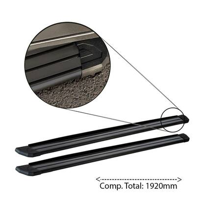 Imagem de Estribo Duster Oroch Dynamique 2016 Preto Aluminio Slim