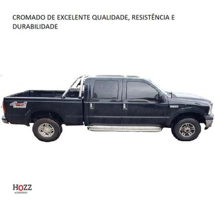 Imagem de Estribo F-250 Chapa Aço Cromado C D Cabine Dupla