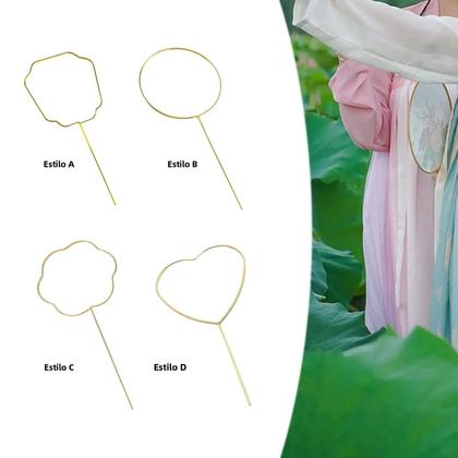 Imagem de Estrutura De Ventilador Tradicional Chinês DIY Em Osso Para Cosplay, Casamento E Decoração De