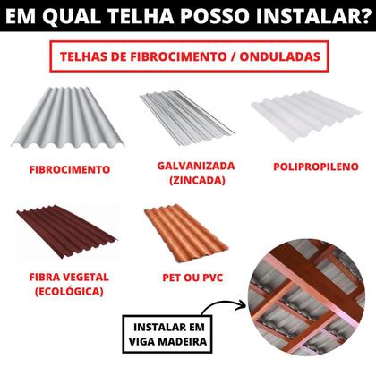 Imagem de Estrutura Suporte Fixador Placa Painel Solar Alumínio E Inox