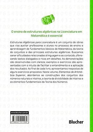 Imagem de Estruturas Algébricas Para Licenciatura: Elementos de Aritmética Superior (Volume 2) - Edgard Blücher