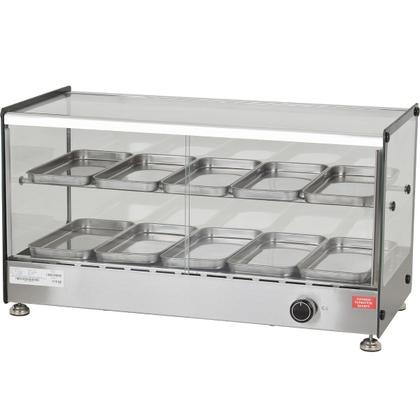 Imagem de Estufa Ônix Dupla Vitrine Para Salgados 10 Bandejas Marchesoni