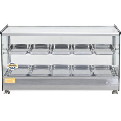 Imagem de Estufa Ônix Dupla Vitrine Para Salgados 10 Bandejas Marchesoni