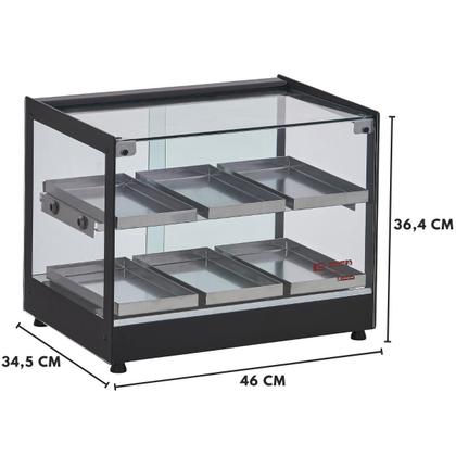 Imagem de Estufa Para Salgados Reta Master Quadrada Dupla 6 Bandejas EAMRD6 Edanca