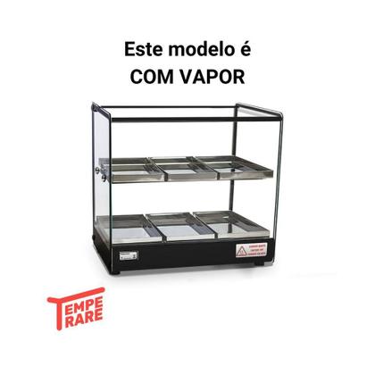 Imagem de Estufa Quadrada Dupla Salgado 6 Bandejas Vapor EVR Titã