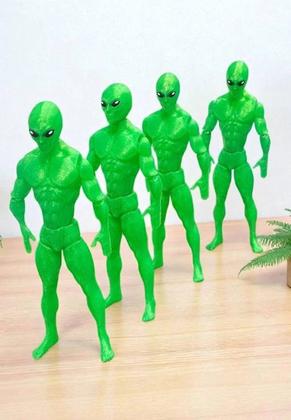 Imagem de ET Alien Articulado MONTADO Brinquedo Alienígena ACTION FIGURE 3D Presente Criativo. Verde 19cm