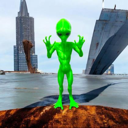 Imagem de Et Alien Extraterrestre Alienígena Decorativo Colecionável 16cm