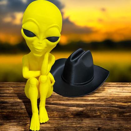 Imagem de Et Alien Sentado Cowboy