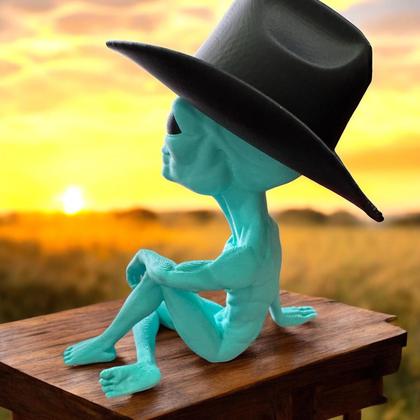 Imagem de Et Alien Sentado Cowboy