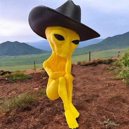 Imagem de Et Alien Sentado Cowboy