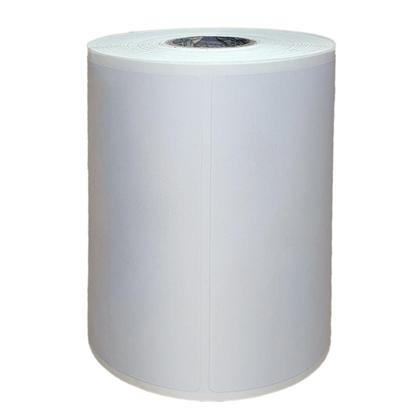 Imagem de Etiqueta Adesiva 100x150 - 1 Coluna  12 Rolos  Couchê Branca - 32m C/ 2.508 Etiquetas