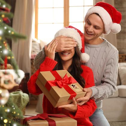 Imagem de Etiqueta de presente, adesivos, Sightor, 250 peças de papel kraft de Natal