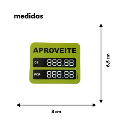 Imagem de Etiqueta Digital Aproveite Verde 100 unidades