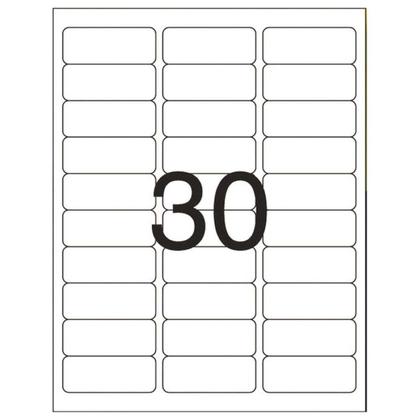 Imagem de Etiqueta Pimaco Carta Inkjet + Laser 25,4x66,7mm 100 Folhas 6180