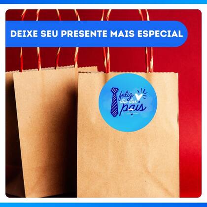 Imagem de Etiquetas Adesivo Dia Dos Pais 5cm - Kit C/100