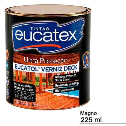 Imagem de Eucatex Verniz Mogno Brilhante 225ml Proteção e Acabamento