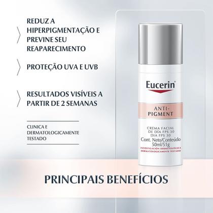 Imagem de Eucerin Anti-Pigment Dia FPS 30 Creme Facial Clareador 50ml