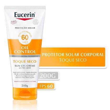 Imagem de Eucerin Oil Control Protetor Solar Toque Seco Sun Gel-Creme FPS60 200g