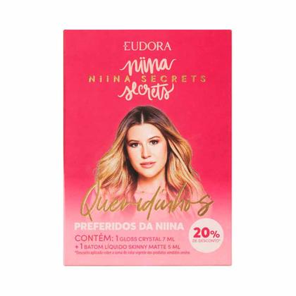 Imagem de Eudora by Niina Secrets Kit Queridinhos da Niina - Batom Líquido Matte + Gloss Crystal