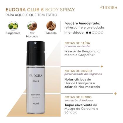 Imagem de Eudora Club 6 Desodorante Body Spray 100ml