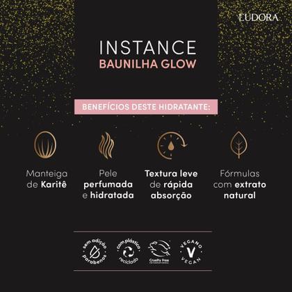 Imagem de Eudora Instance Creme Hidratante Desodorante Corporal Baunilha Glow 400ml