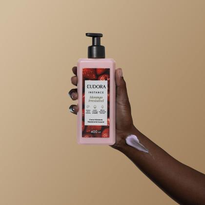 Imagem de Eudora Instance Morango Irresistível Creme Hidratante 400ml