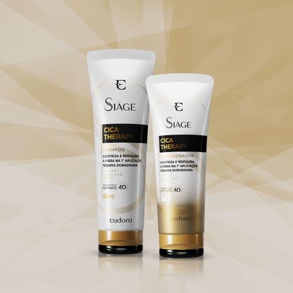 Imagem de Eudora Kit Siàge Cica-Therapy: Shampoo 250ml + Condicionador 200ml