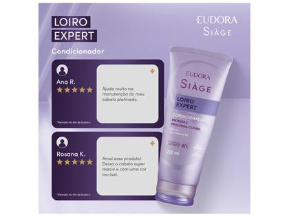 Imagem de Eudora siage loiro expert 4D condicionador matizador 200ml