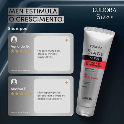 Imagem de Eudora Siage Men Estimula o Crescimento Shampoo