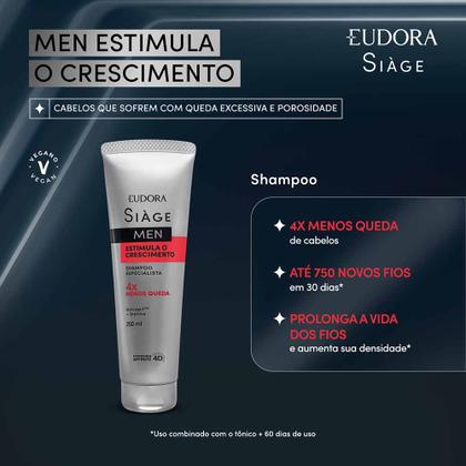 Imagem de Eudora Siage Men Estimula o Crescimento Shampoo
