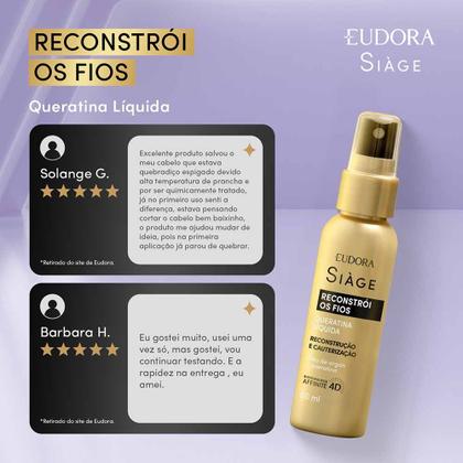 Imagem de Eudora Siage Reconstrói os Fios Queratina Liquida
