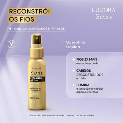 Imagem de Eudora Siage Reconstrói os Fios Queratina Liquida