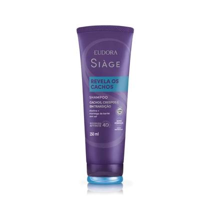 Imagem de Eudora Siàge Revela os Cachos Shampoo 250ml Condicionador 200ml Creme de Pentear 500g