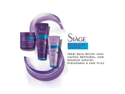Imagem de Eudora Siàge Revela os Cachos Shampoo 250ml Condicionador 200ml Creme de Pentear 500g