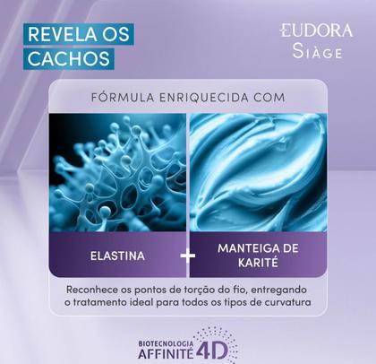Imagem de Eudora Siàge Revela os Cachos Shampoo 250ml Condicionador 200ml Creme de Pentear 500g