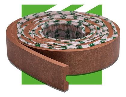 Imagem de Eva Rodape Acabamento Ripado Laminado 2,5m - Urban Bronze+