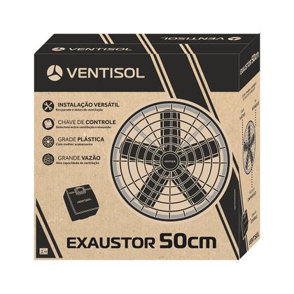 Imagem de Exaustor Axial 50cm Industrial Alta Vazão Ventisol 220V