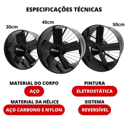 Imagem de Exaustor Industrial EX40 40cm 4200m³/h 110v Vitalex