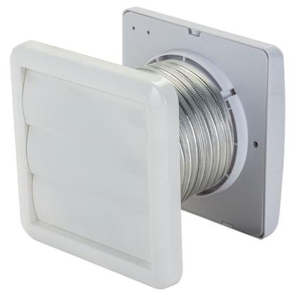 Imagem de Exaustor para banheiro diâmetro de 100 mm com grade e duto KEXB-03 - Ventisol (110V/220V)