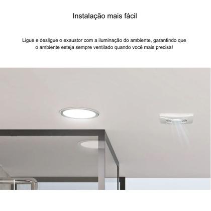 Imagem de Exaustor Para Banheiro Ventilador Elgin 100mm 127v Cor Branco