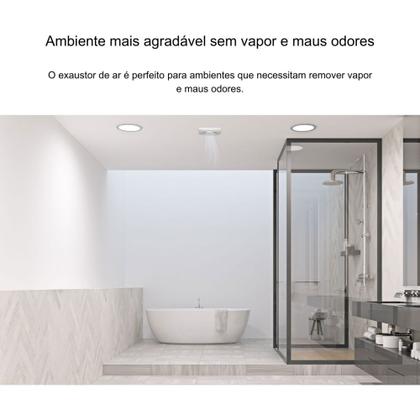 Imagem de Exaustor Para Banheiro Ventilador Elgin 100mm 127v Cor Branco