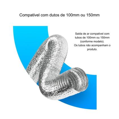 Imagem de Exaustor Para Banheiro Ventilador Elgin 150mm 127v Cor Branco