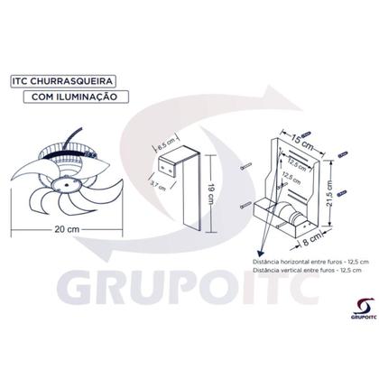 Imagem de Exaustor para Churrasqueira ITC com Iluminação 220V
