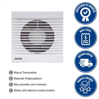 Imagem de Exaustor Ventilador para Banheiro e Lavabo Tramontina BA 150 127V 94523003