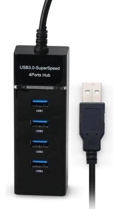 Imagem de Exbom Uh-30A Hub Usb 3.0 Extensor Preto