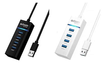 Imagem de Exbom Uh-30A Hub Usb 3.0 Extensor Preto