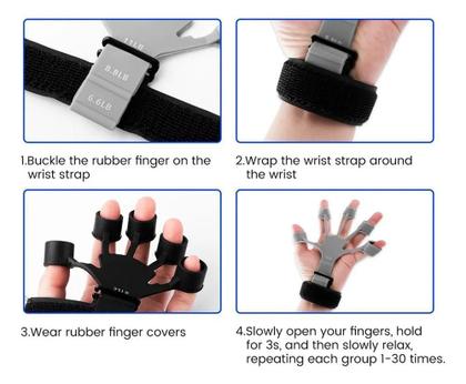 Imagem de Exercitador Dedos Flexor Fortalecedor Punho Fisioterapia Aca